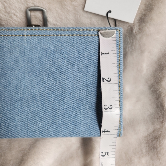 ZARA denim rectangular mini crossbody bag Denim light blue NWT! - Picture 13 of 14